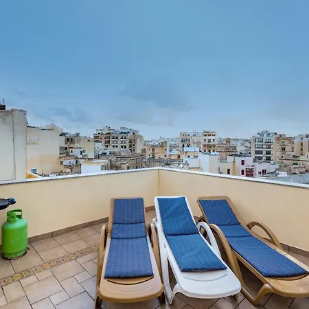 Blue Waters 2 Bedroom Penthouse, With Large Outside Terrace In * Sliema